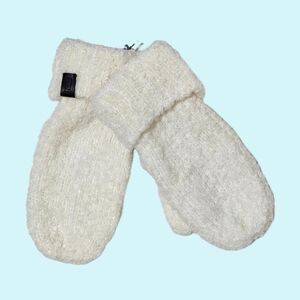 All Saints Mittens Chalk Wool & Alpaca Blend Fleece Cottagecore Outdoor Winter
